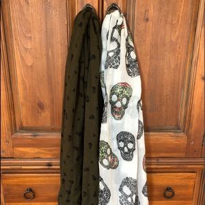 Skull scarfs for Halloween!